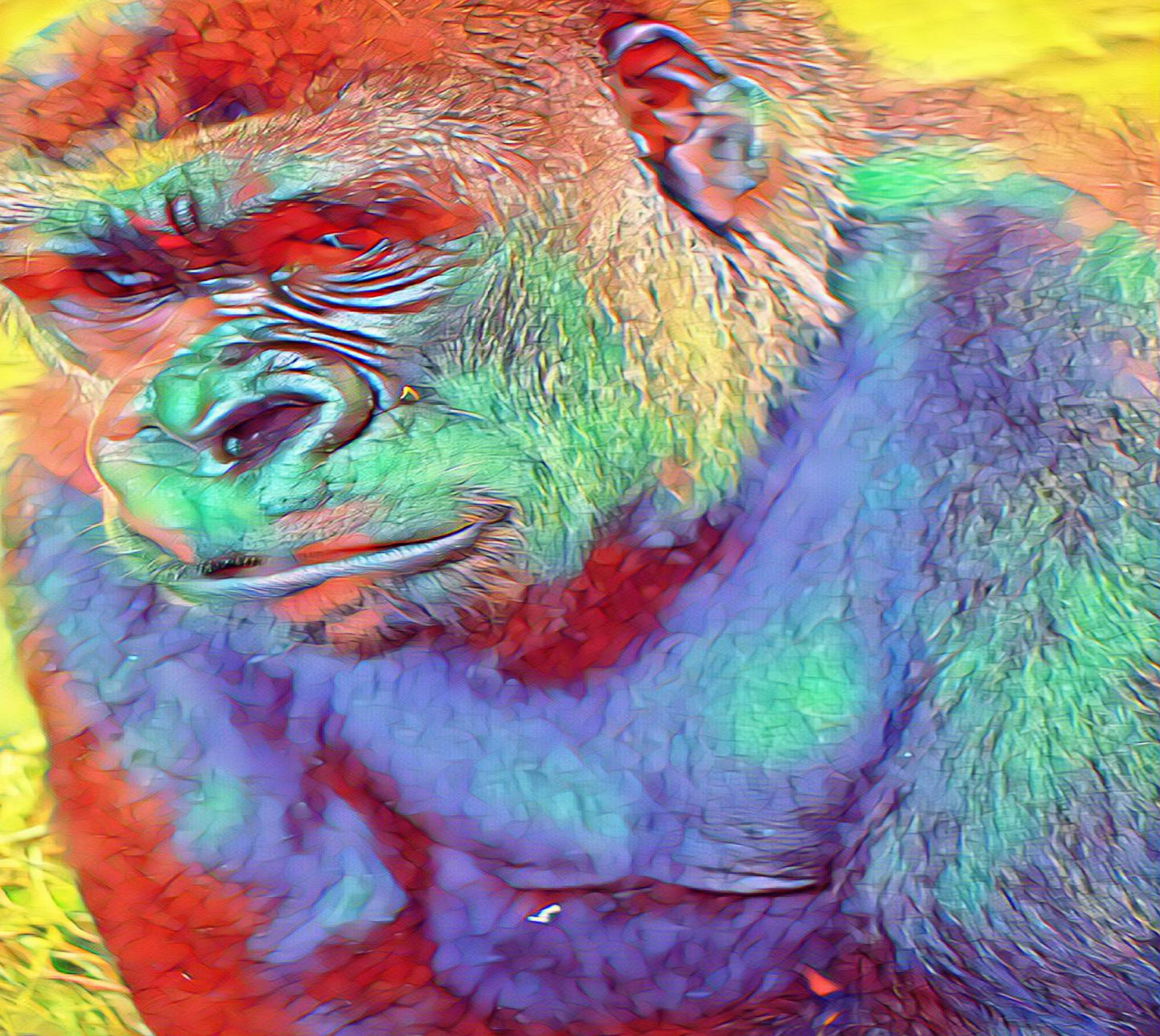 Rainbow gorilla