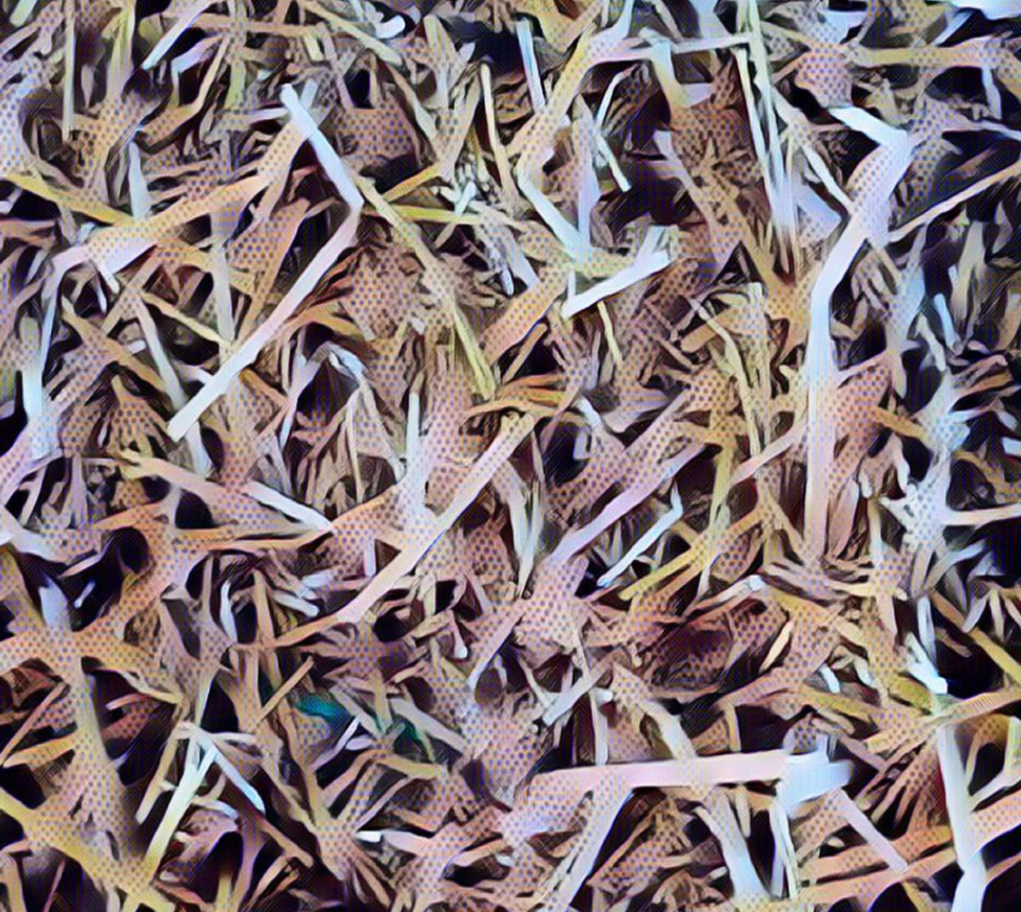 White shredded paper